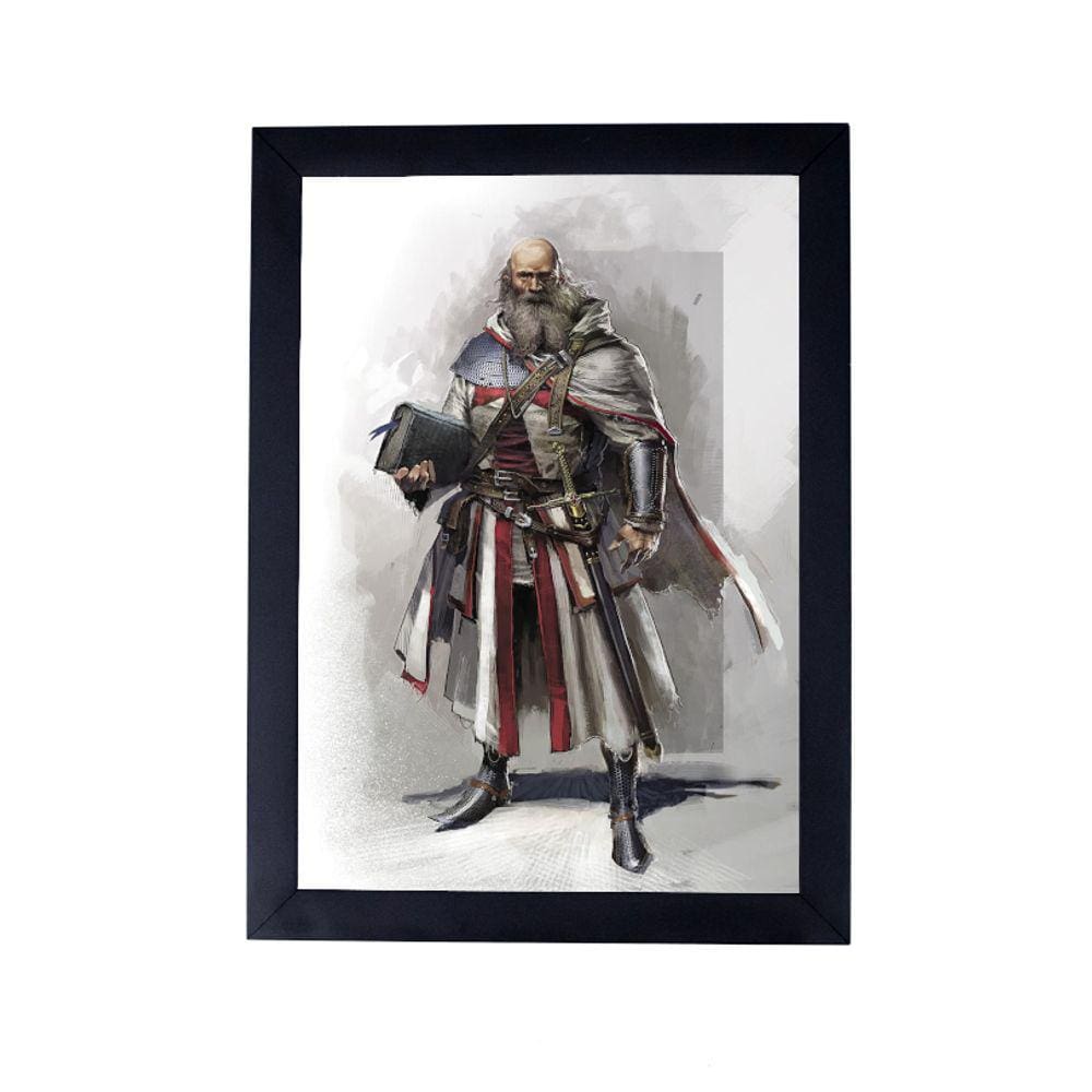 quadro maçonaria cavaleiro templário jacques de molay P8400