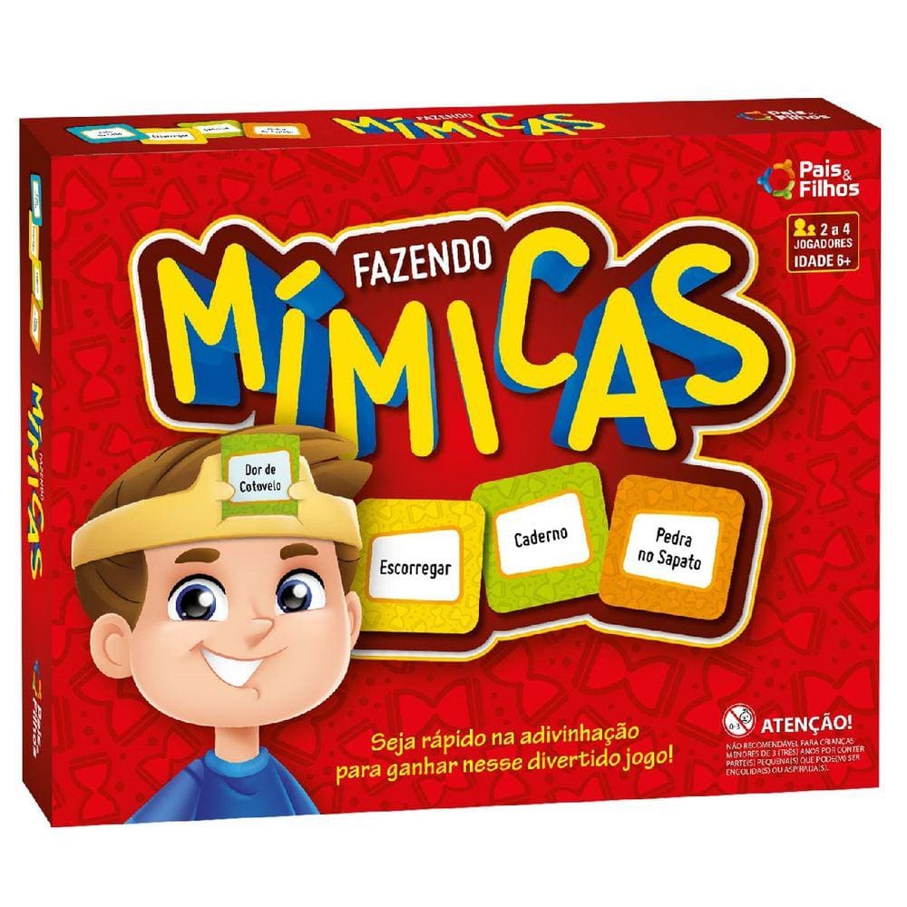 Jogo de Adivinhação Fazendo Mímica Pais e Filhos 987