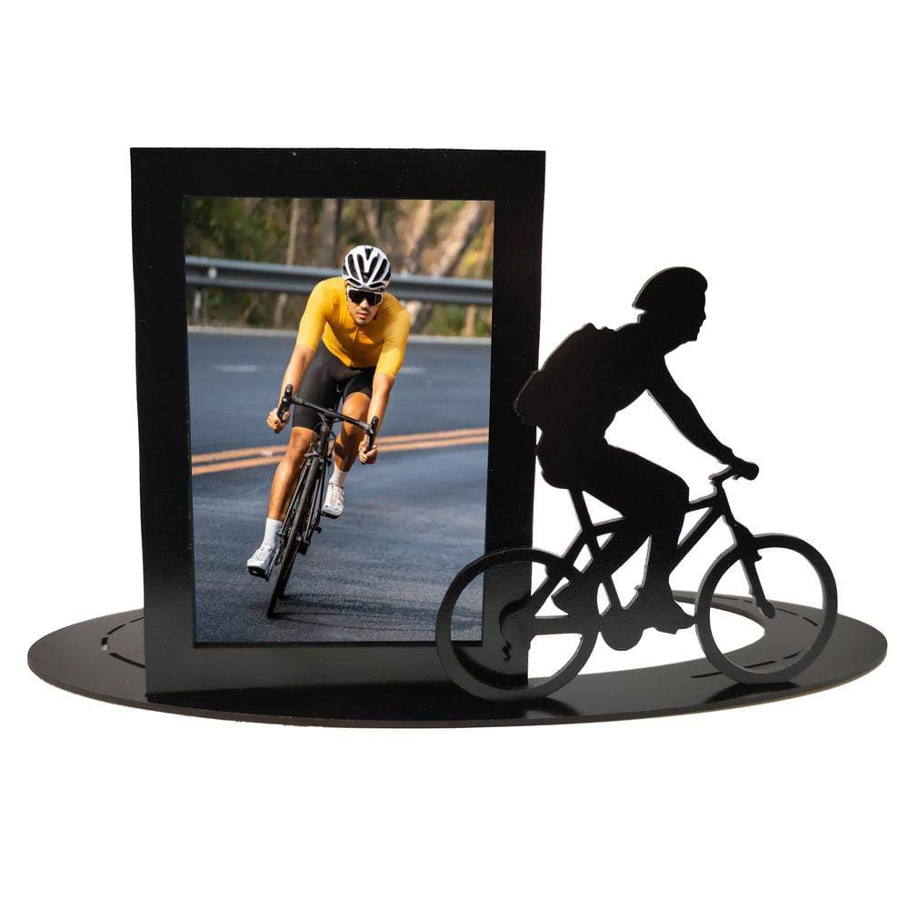 Porta Retrato Ciclista Ciclismo Presente Criativo Bicicleta