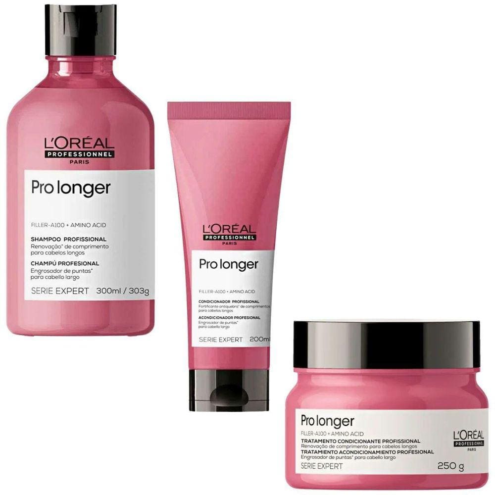 Kit Shampoo 300Ml Condicionador 200Ml E Máscara 250Ml Loreal