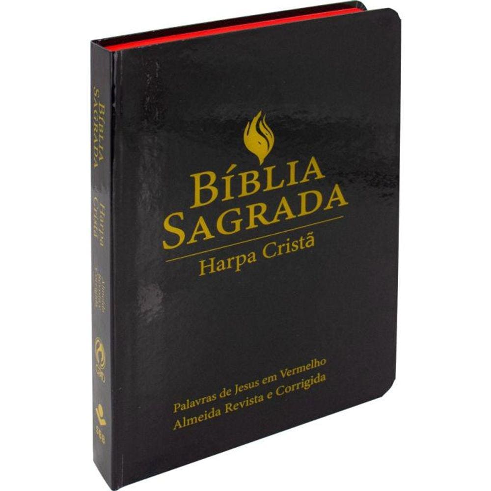 Bíblia Sagrada com Harpa Cristã - Letra Grande - Preta