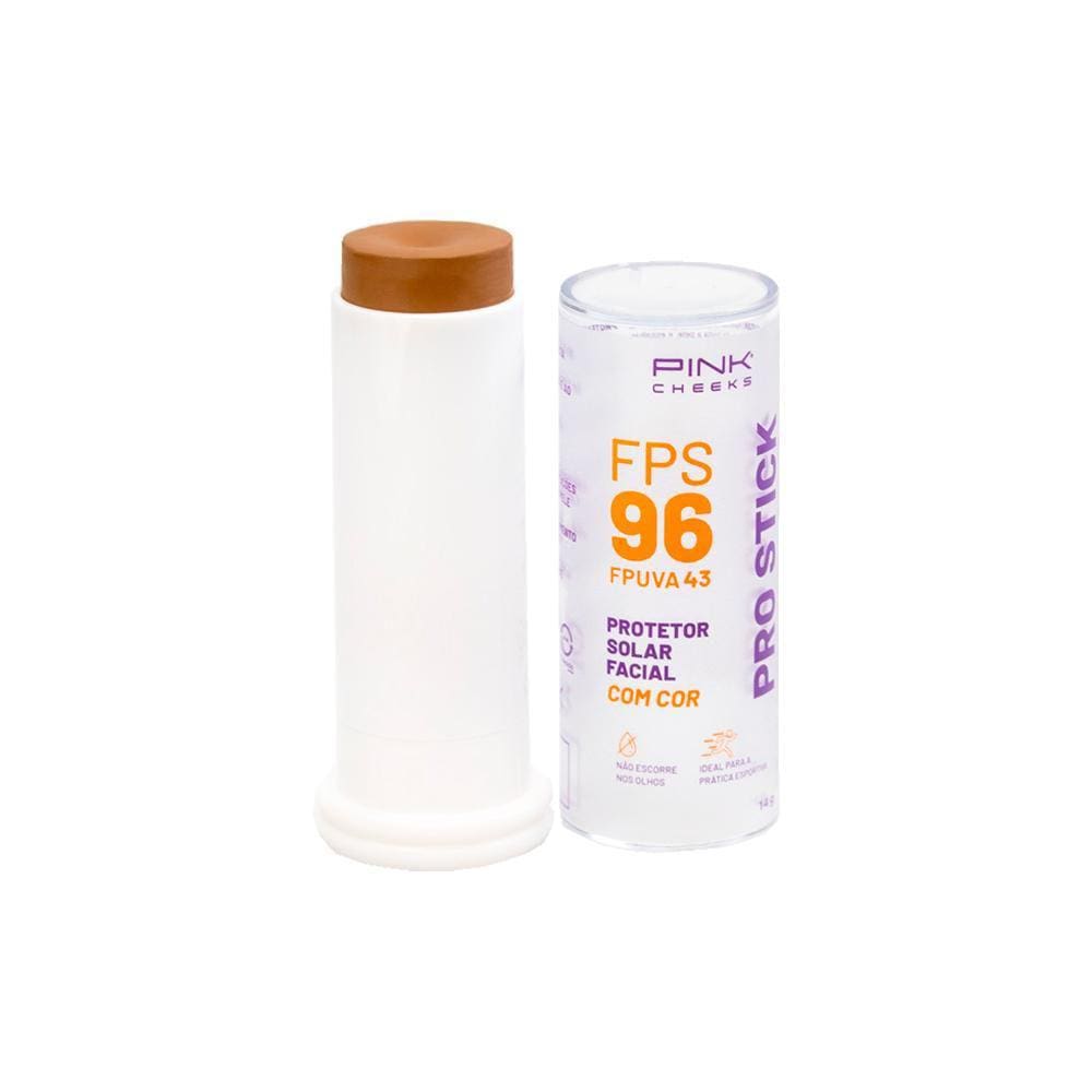 Pink Cheeks Pro Stick FPS 96 FPUVA 43 Pro40 Protetor Solar Facial com Cor 14g
