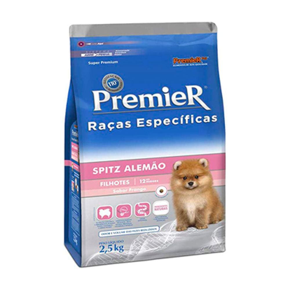 Ração Premier Raças Esp Spin Alemão filhotes 2,5kg