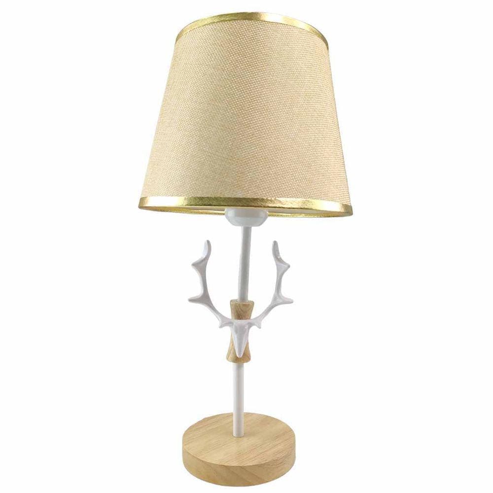 Luminaria Abajur Mesa Veado Decorativa Sala Quarto Estudos Recepçao Hotel Decoraçao Pousada Enfeite Iluminaçao