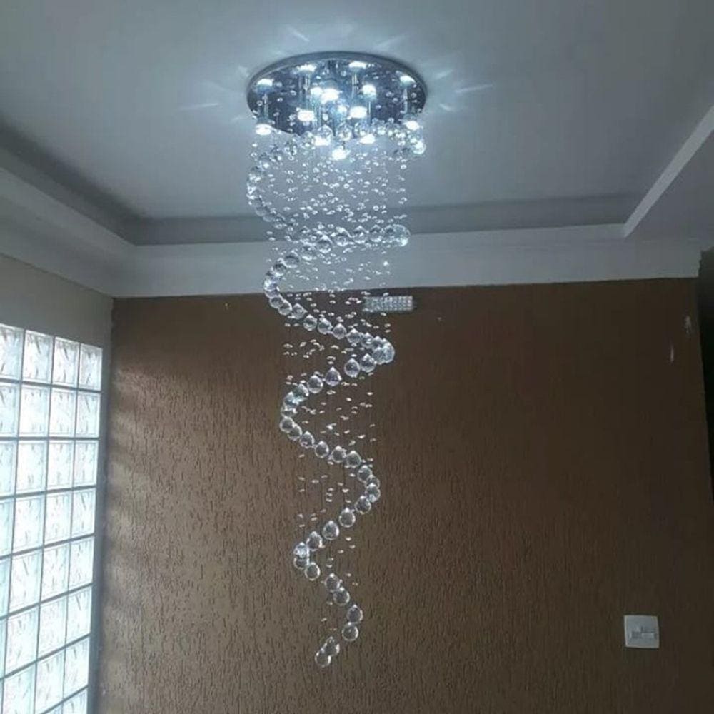 Lustre De Cristal Legítimos K9,base 40cm Diâmetro