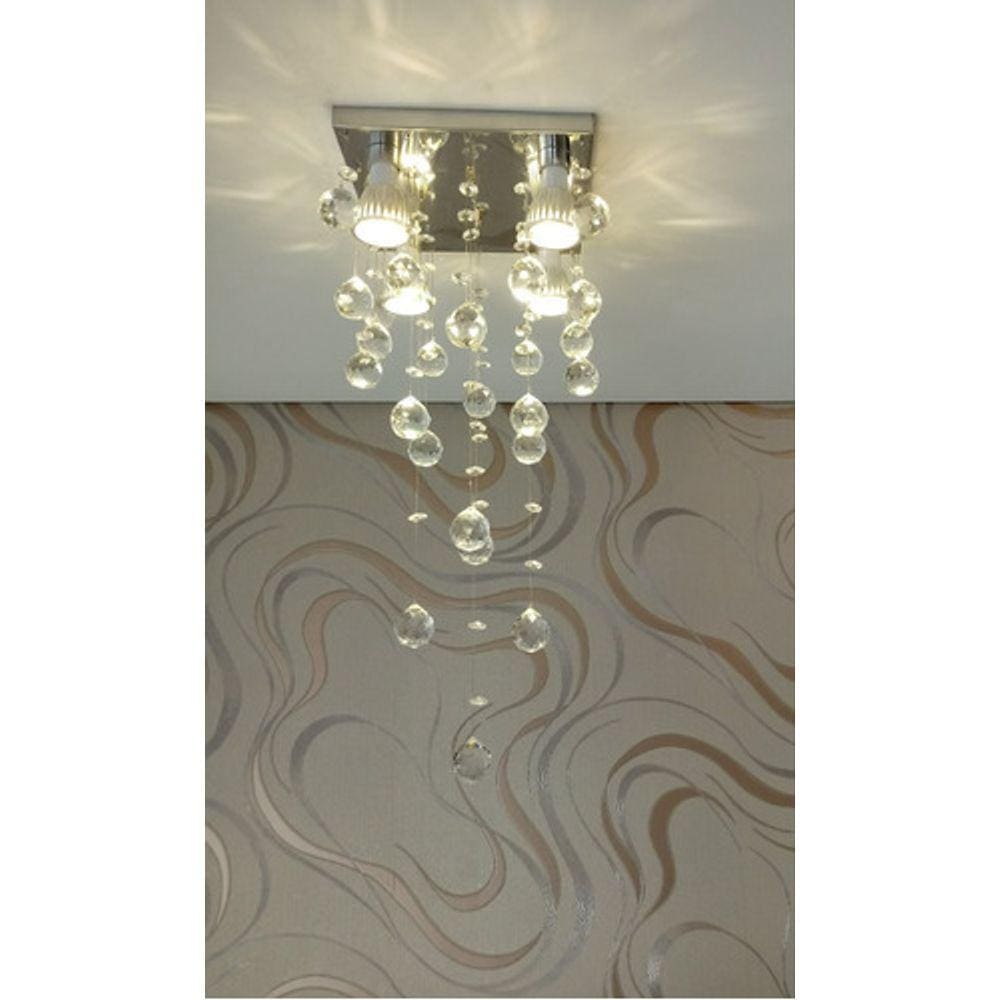 Kit Dois Lustres De Cristal Para Sala