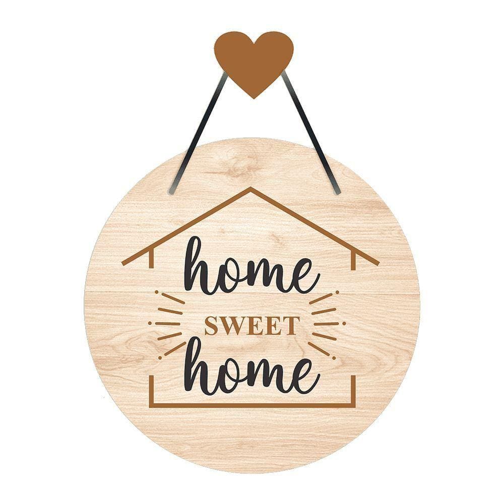 Flâmula Home Sweet Home 30cmx30cm - Cria Arte Laser Marrom