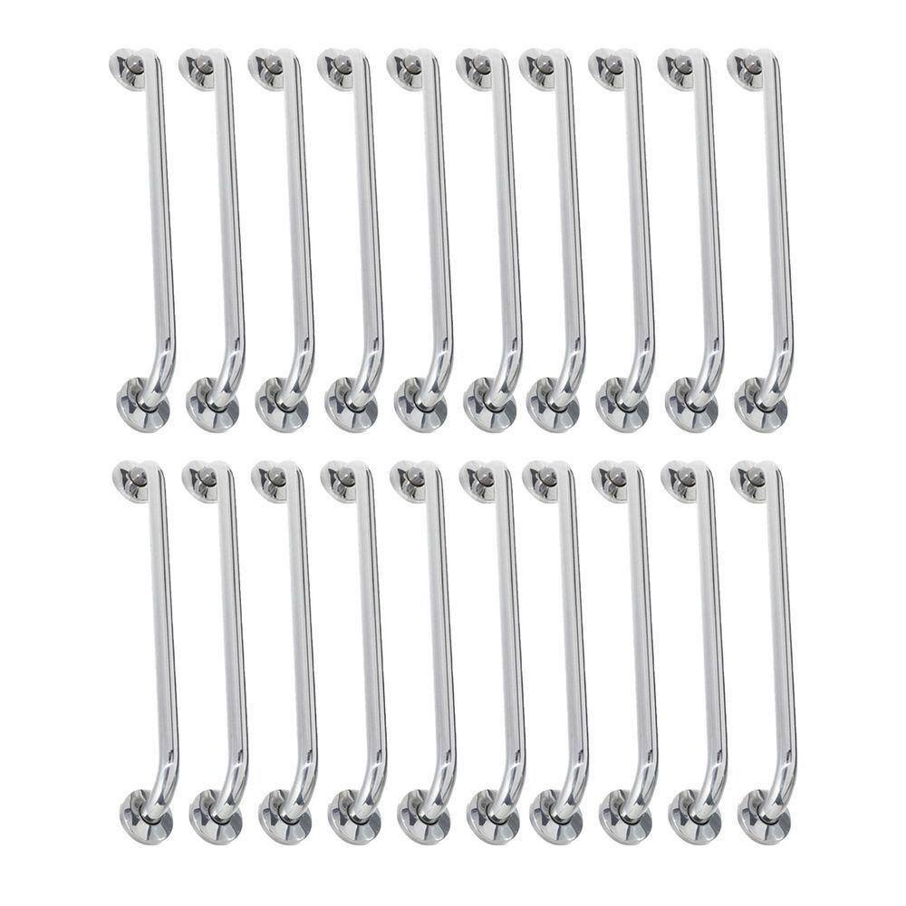Alça De Apoio Barra 60cm Segurança Kit 20 Unidades Inox Cadeirante Idoso