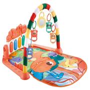 Tapete Musical Infantil M5 Armarinhos - Piano, Chocalho E Espelho, Vermelho, Certificado Inmetro