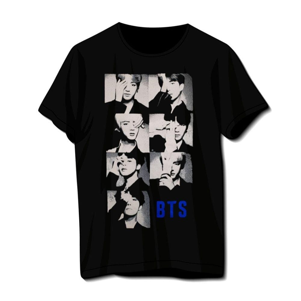 Camiseta BTS Unissex Preta