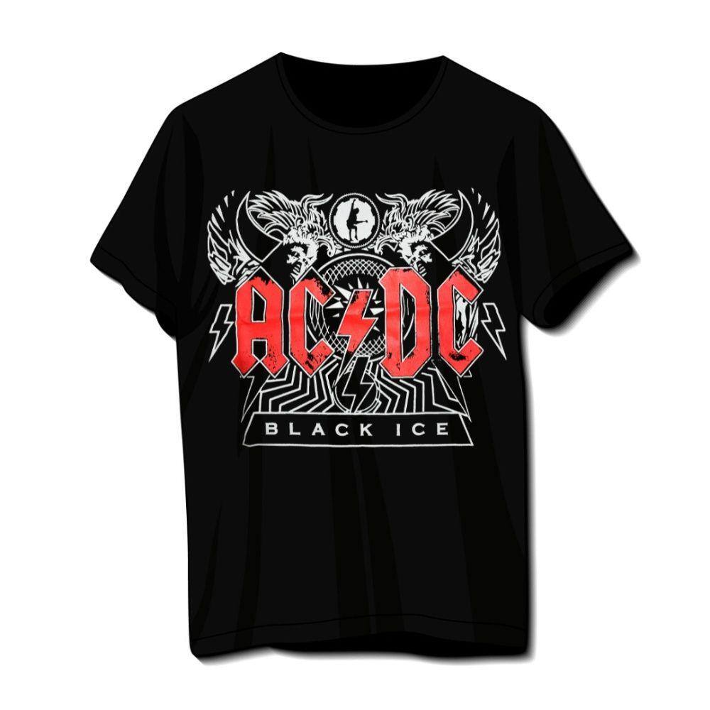 Camiseta de Rock AC DC Black Ice Unissex Preta