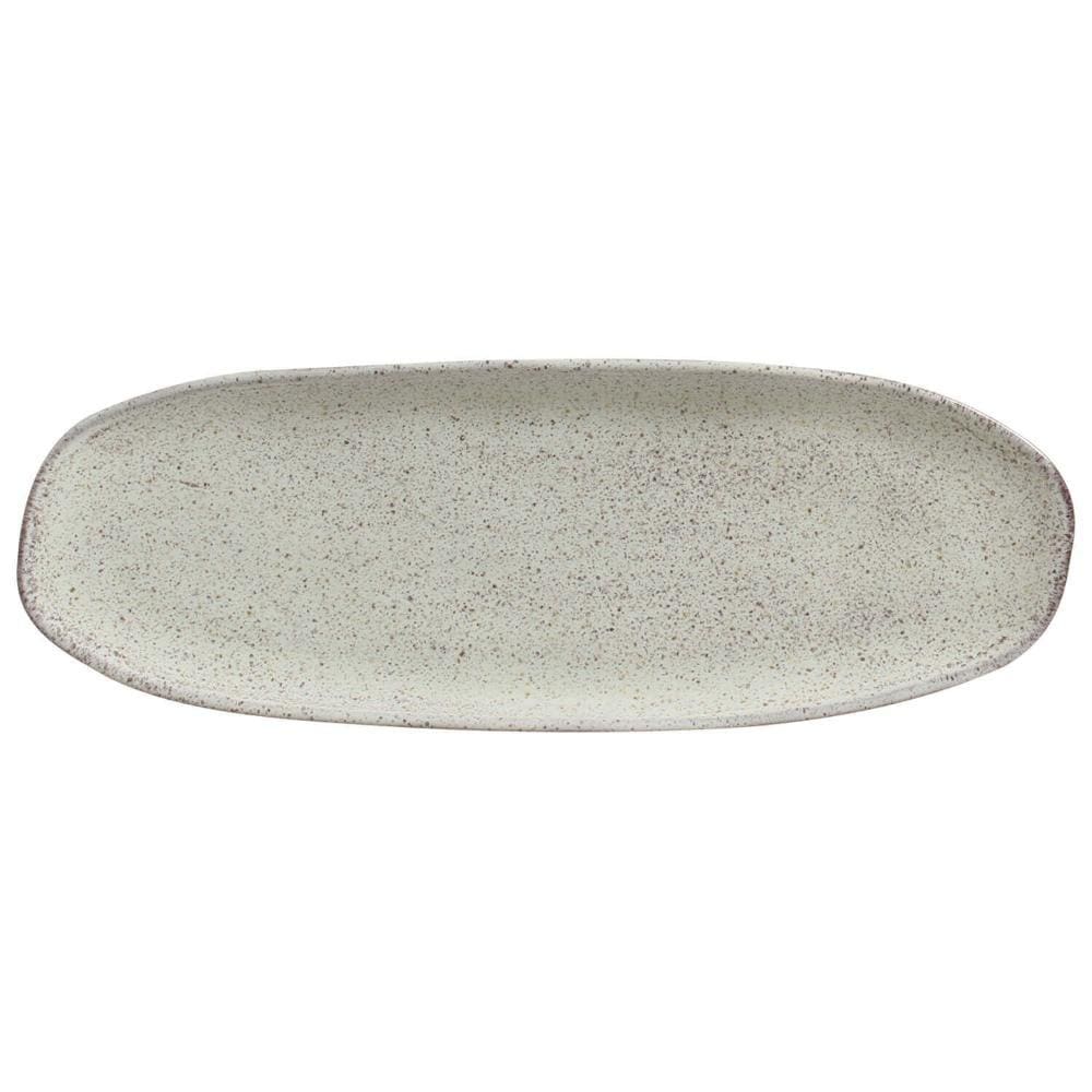 CONJUNTO C/ 4 TRAVESSAS OVAL RASA GRANDE ORGÂNICO PISTACHE 36x13 CM