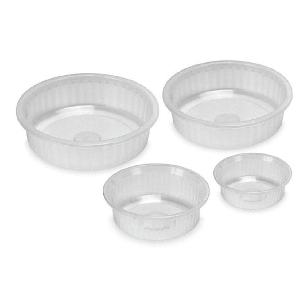Kit com 4 Bacias Plásticas Transparente P / M / G / GG Arqplast
