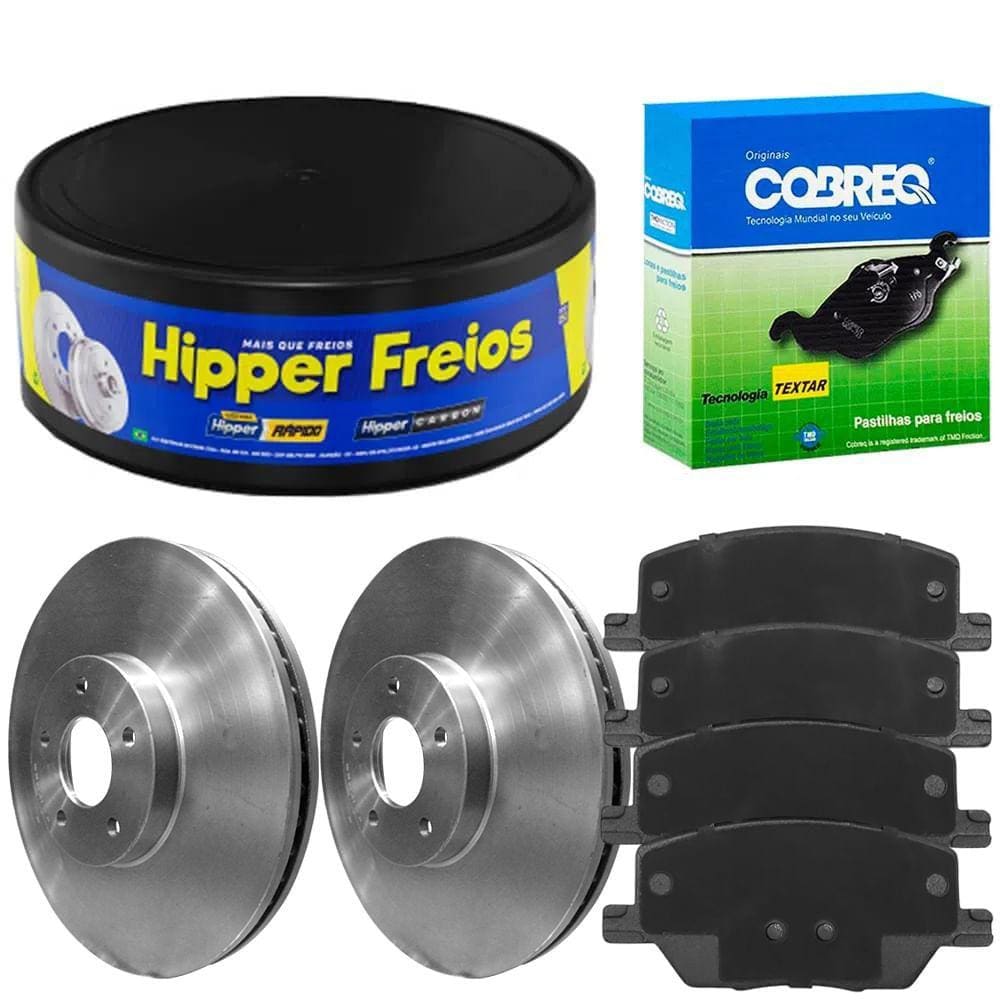 Kit Pastilha Disco Diant Ventilado Compass 2.0 2018 a 2021