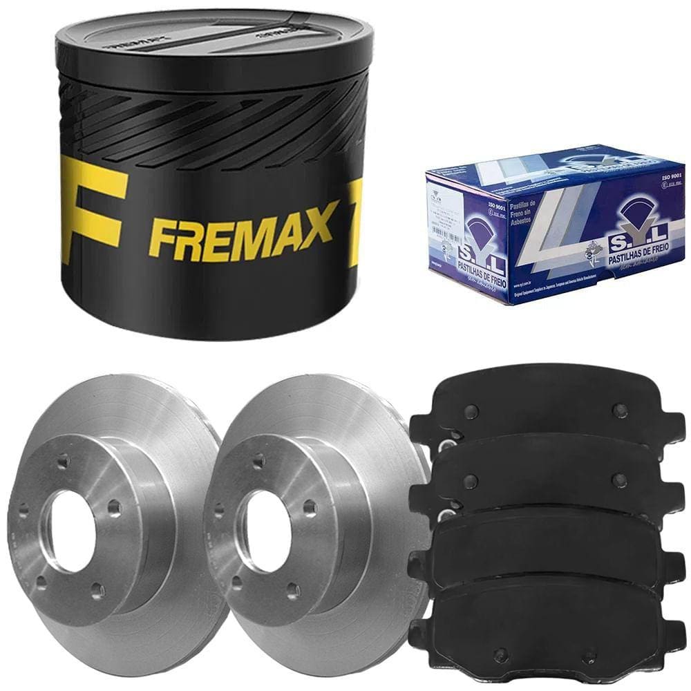 Kit Pastilha Disco Traseiro Sólido Compass 2.0 Fremax SYL