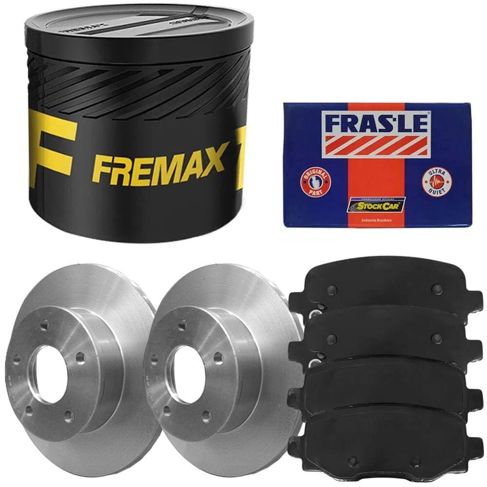 Kit Pastilha Disco Traseiro Sólido Compass Fremax Fras-le