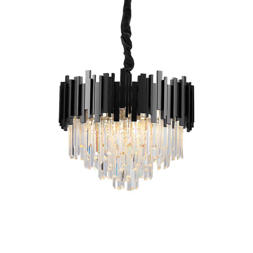 Lustre Pendente Blumenau Midas Redondo 55 E14 Bivolt Preto