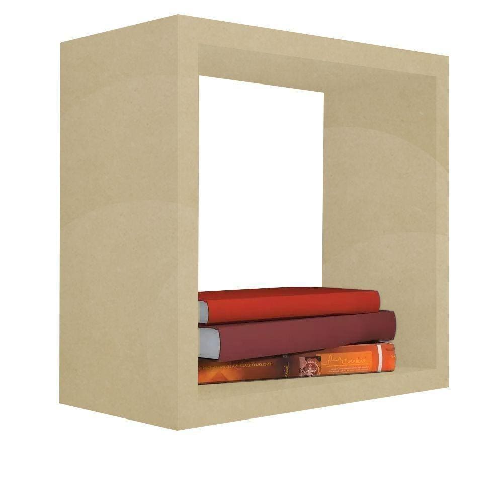 Nicho Decorativo 30x30x20cm Natural Mdf