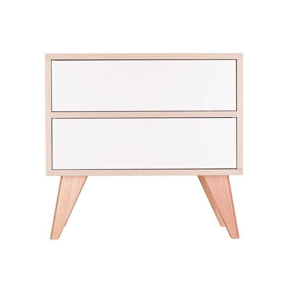 Sapateira com Portas Vicenza Carvalho e Branco 60 x 40cm