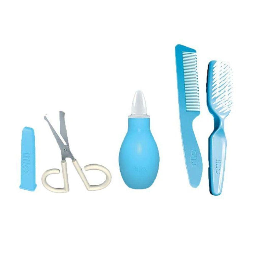 Kit Higiene Para Recém Nascido Azul Lillo 4 Peças