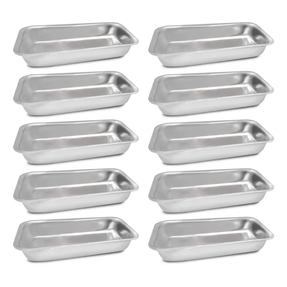 Kit Com 10 Assadeiras Para Pão Caseiro / Bolo Inglês/ Cuca/ Forma Gelo - Nº 1