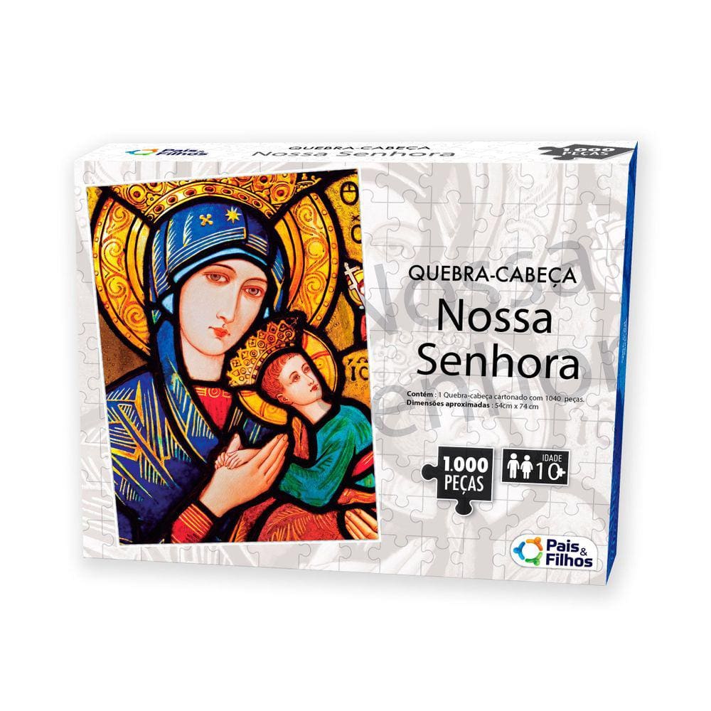 Quebra Cabeça 1000 1000 Peças Tema Nossa Senhora