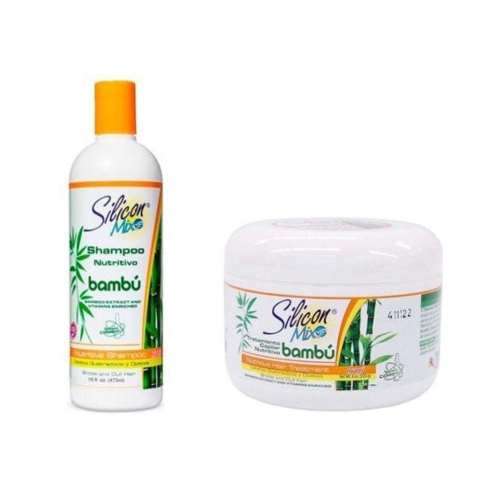 Kit Shampoo Silicon Mix Bambu 473Ml + Máscara Capilar 225G