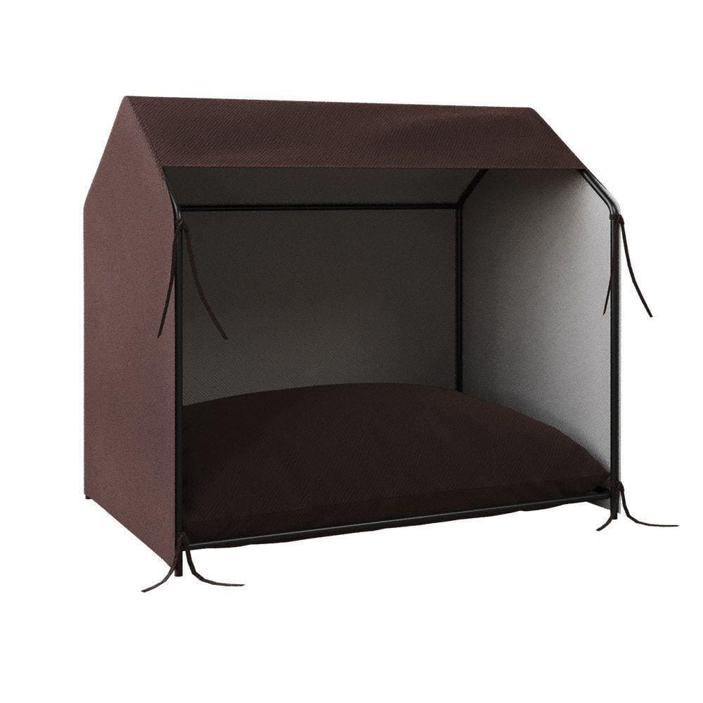 Casinha De Cachorro Pet Tati Raças Pequenas - Marrom - Cor: Marrom