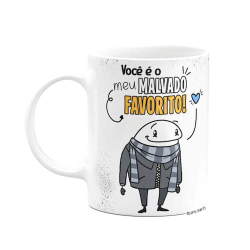 Caneca Presente Aniversario Flork Meme Azul E Rosa 325 Ml - Corre