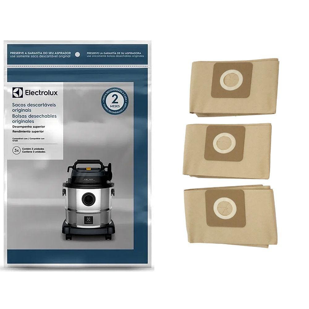 KIT 3 SACOS ASPIRADOR ELECTROLUX GT20i A23137301