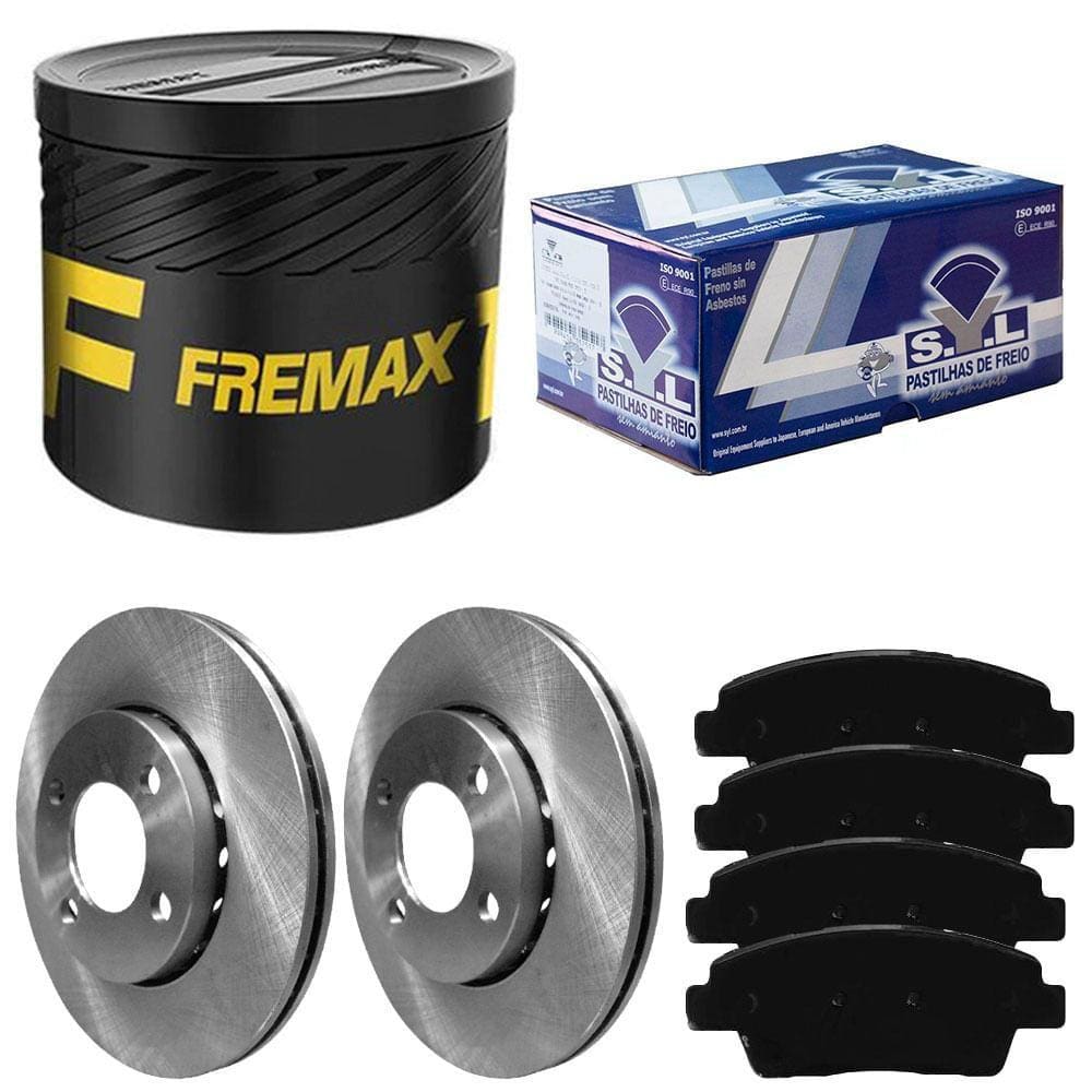 Kit Pastilha Disco Dianteiro Ventilado HB20 1.0 Fremax SYL