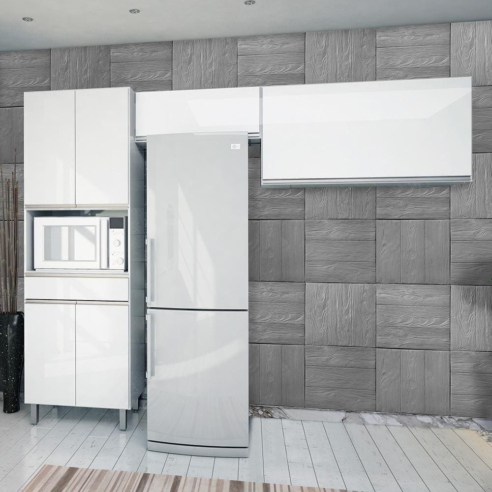 Cozinha Compacta 3 Peças Batrol Top Class Branco Branco