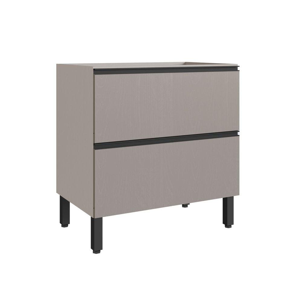 Balcão para Cozinha 80cm 2 Portas Fume