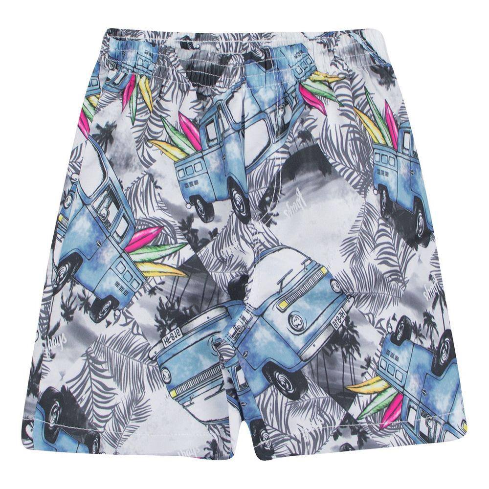 Bermuda Infantil Menino Tactel Estampado Roupas Crianças