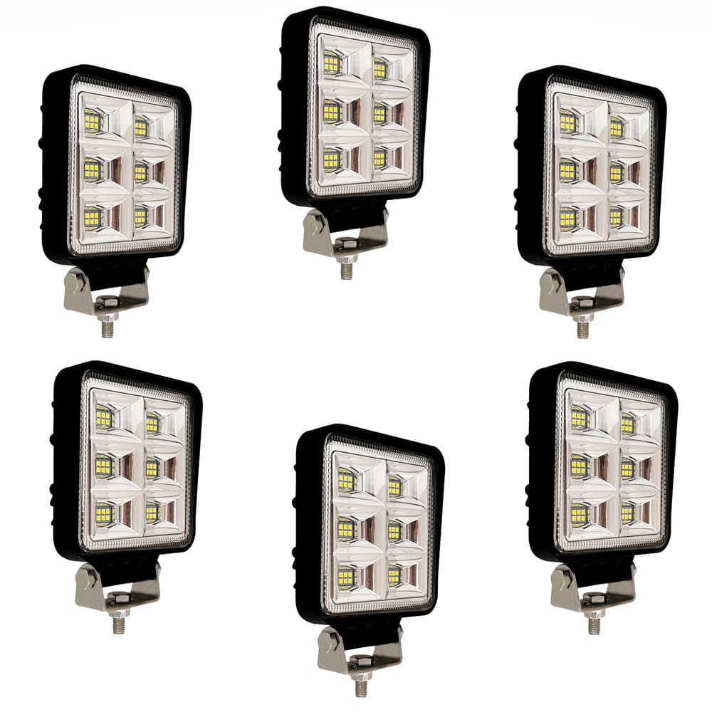 KIT 6 Farol de Milha Auxiliar 96 Led Extra Forte 288w 12/24v