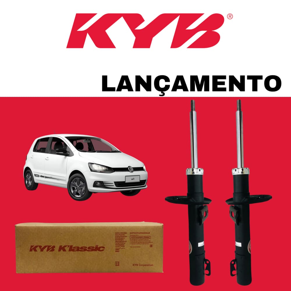 Par Amortecedor Dianteiro Vw Fox 2003 A 2021 Kayaba Linha Klassic