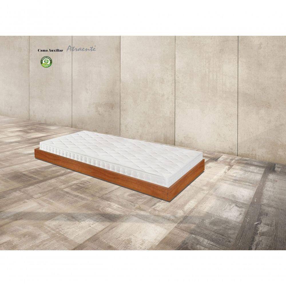 Cama Auxiliar Atraente Moveis Castanho - Cor: Marrom