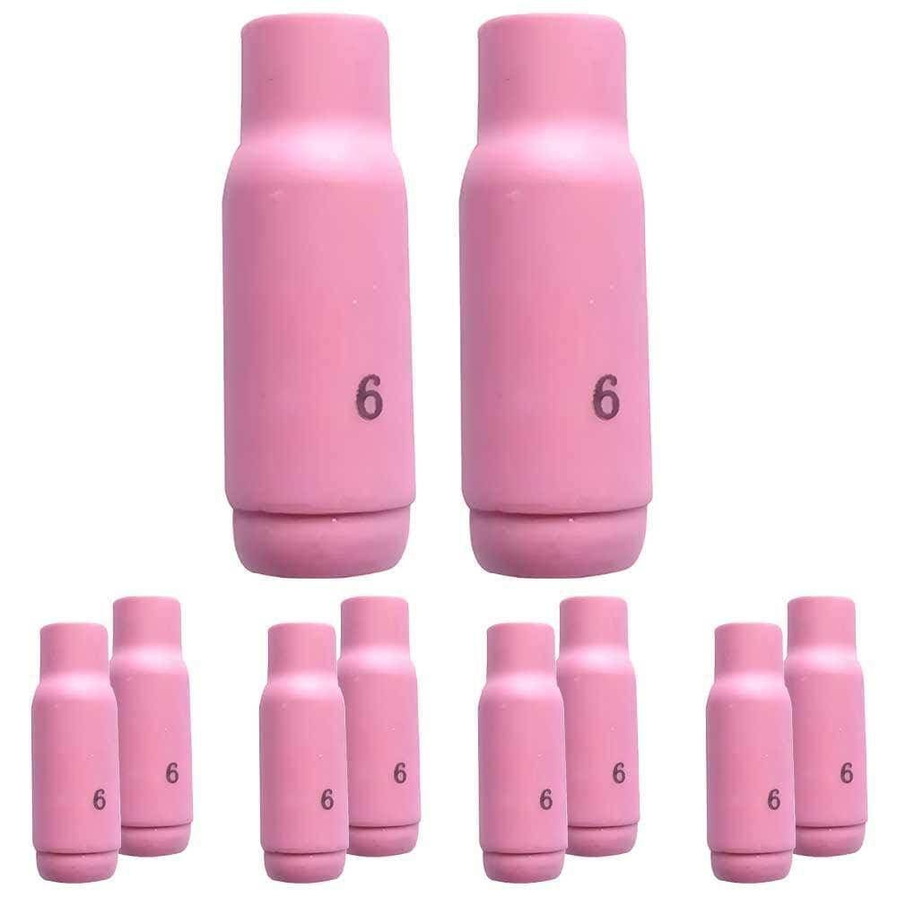 Bocal Cerâmico N° 6 Tocha TIG 10 Unidades TE432 OXIMIG
