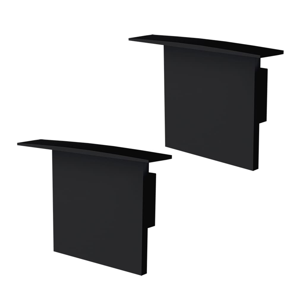 Kit Acessórios Taschibra Para Perfil Embutir 3,5x5cm Spire 50 Preto