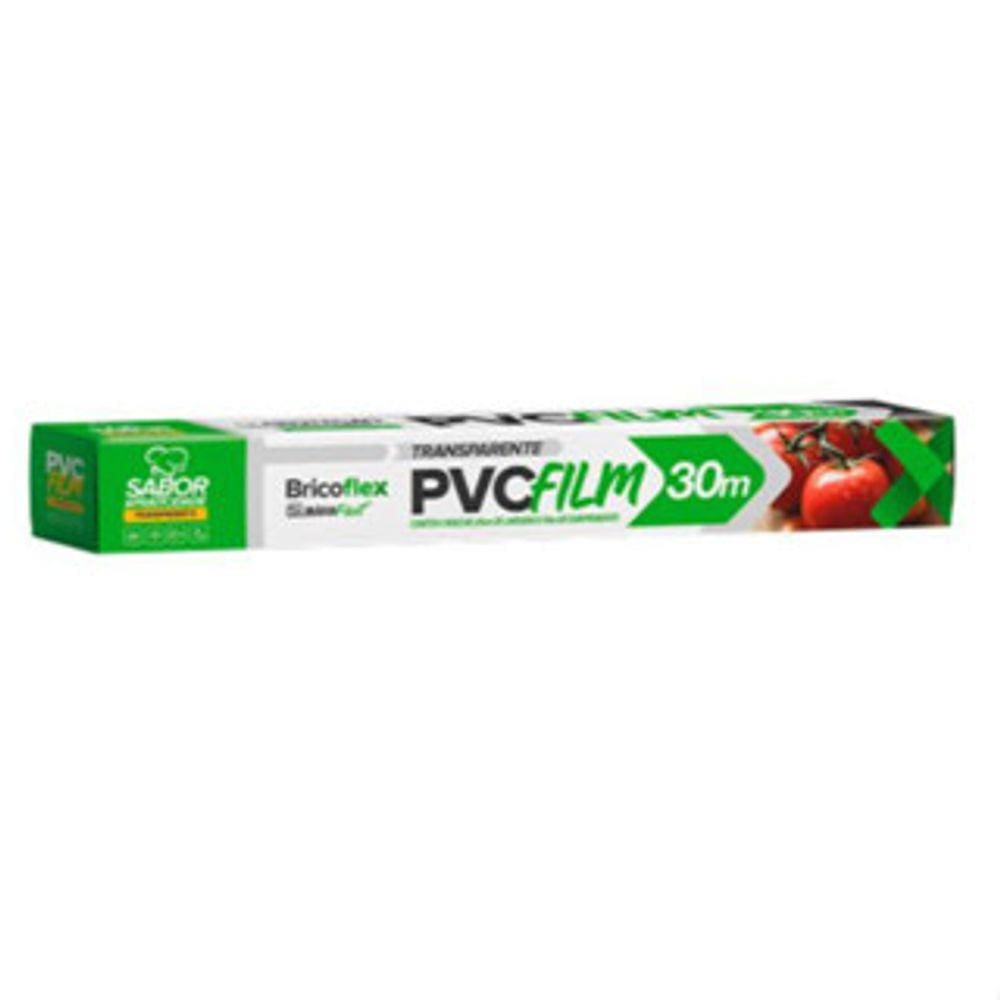 Papel Filme Plástico Pvc P/ Alimentos 28x30cm Bricoflex