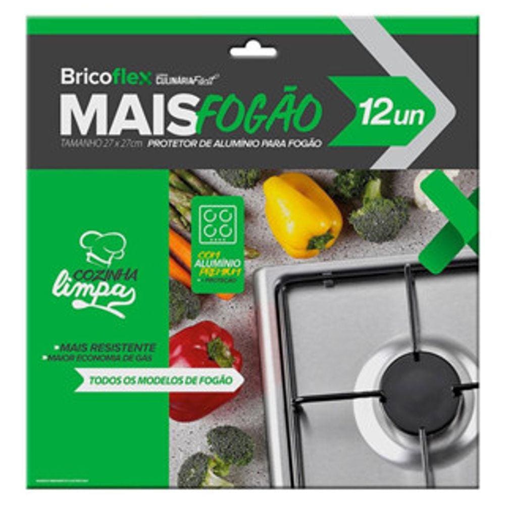 Protetor De Fogão Em Alumínio 4 Ou 6 Bocas Multiuso 60 Peças
