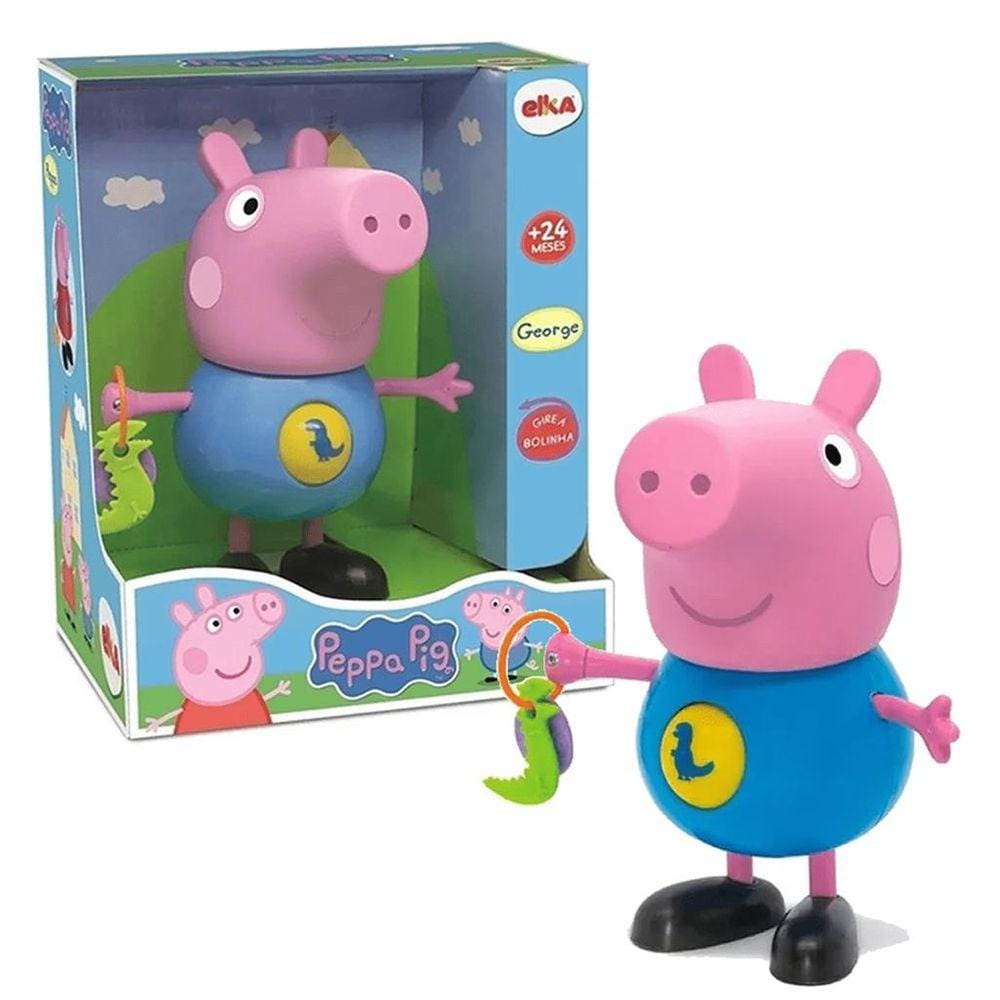 Boneco Articulado George Pig Peppa De Atividades Elka