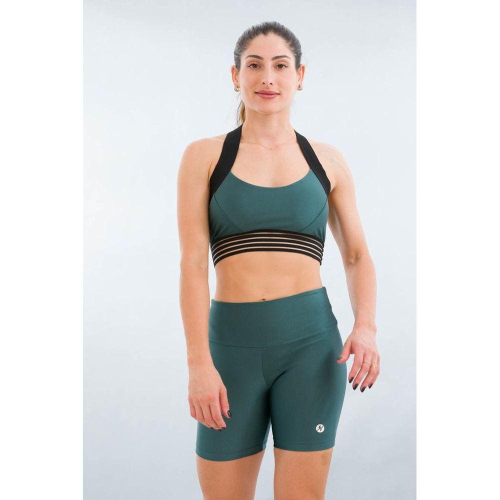 Bermuda Fitness Feminina Color Verde Palace