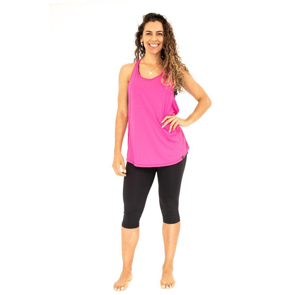 Regata Feminina Fitness Pink Longa Ative