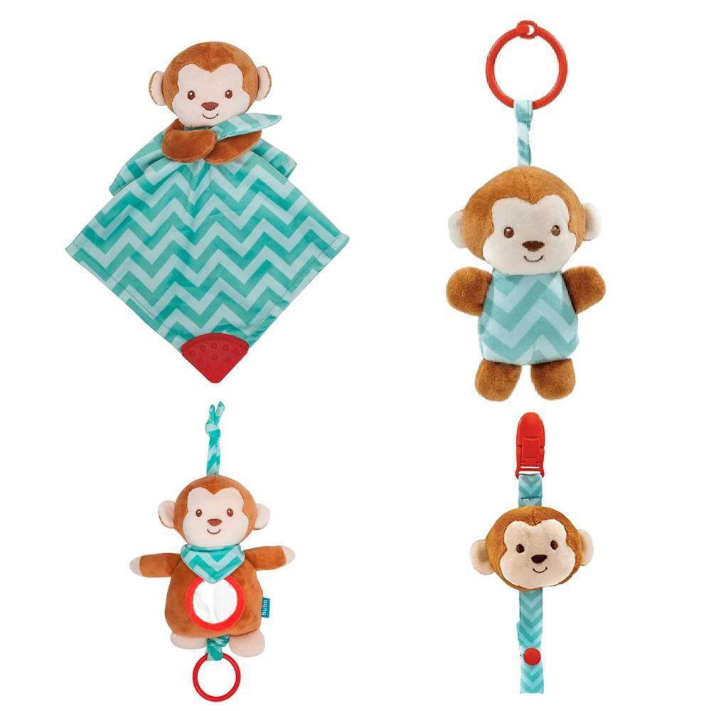 Kit Interativo Buba 4 Peças Macaquinho Fun Colorido