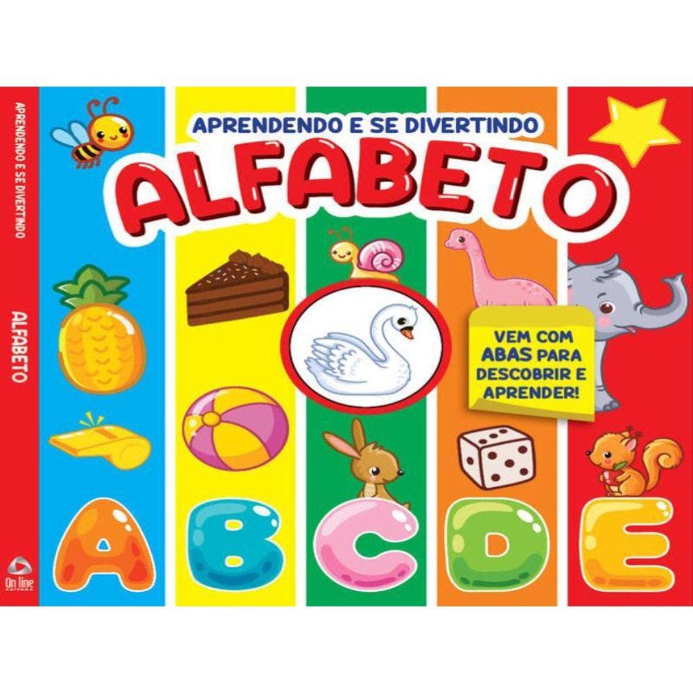 Livro Aprendendo E Se Divertindo - Alfabeto
