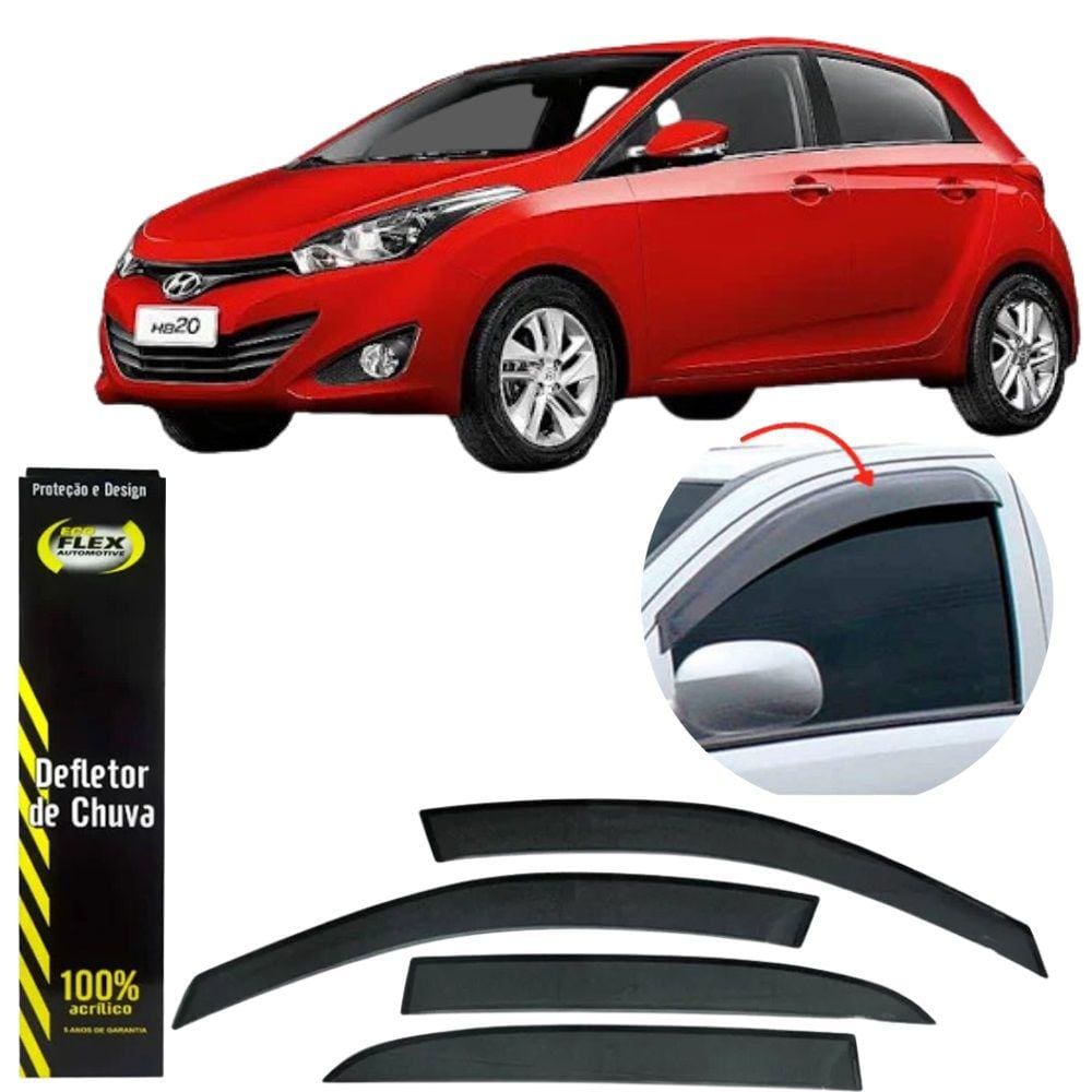 Calha Defletor Chuva Hb20 2020 a 2023 4 Portas