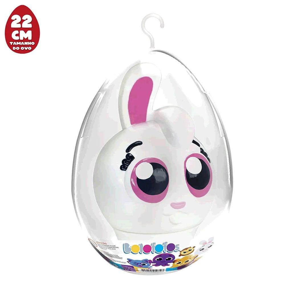 Boneco De Vinil Bolofofos Bunny Ovo Médio Lider Brinquedos