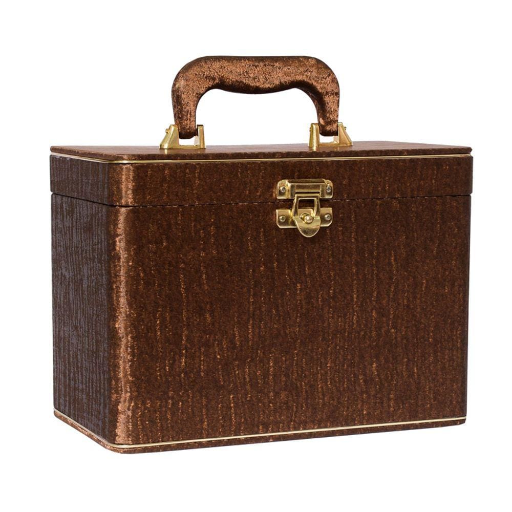 Maleta Box 240 fotos 15x21 com 4 Álbuns Fotográficos TIGER MARROM Luxo