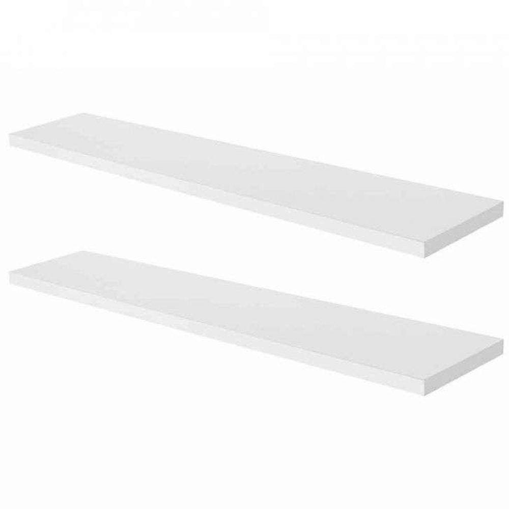 Prateleira Simples Branca 40x15 Cm Com Suporte Em Mdf [f031]